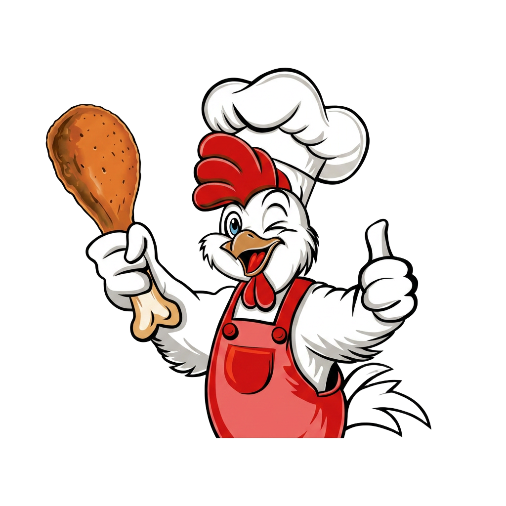Moe's Firehouse Kitchen chicken mascot